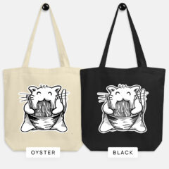 Ramen Noodle Tote Bag for Cat Lover - Colors
