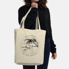 Take Memories and Leave Footprints Travel Tote Bag - Oyster - Lifestyle