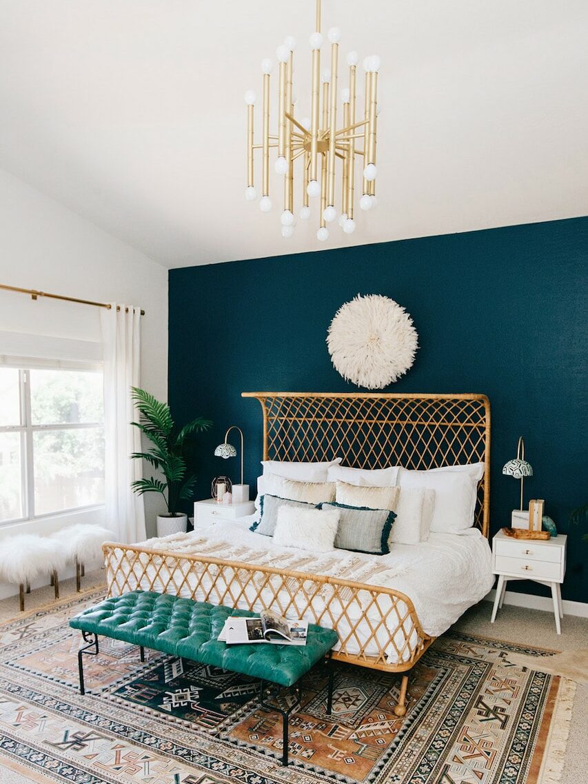 accent wall dos donts navy paint bedroom edited