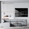 Marina Bay Sands Line Art Metal Print - Living Room - Dark