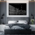 Toronto Harbor Skyline Metal Print - Bedroom - Dark