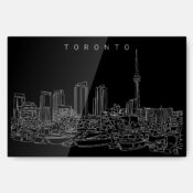 Toronto Harbor Skyline Metal Print Wall Art - Main - Dark