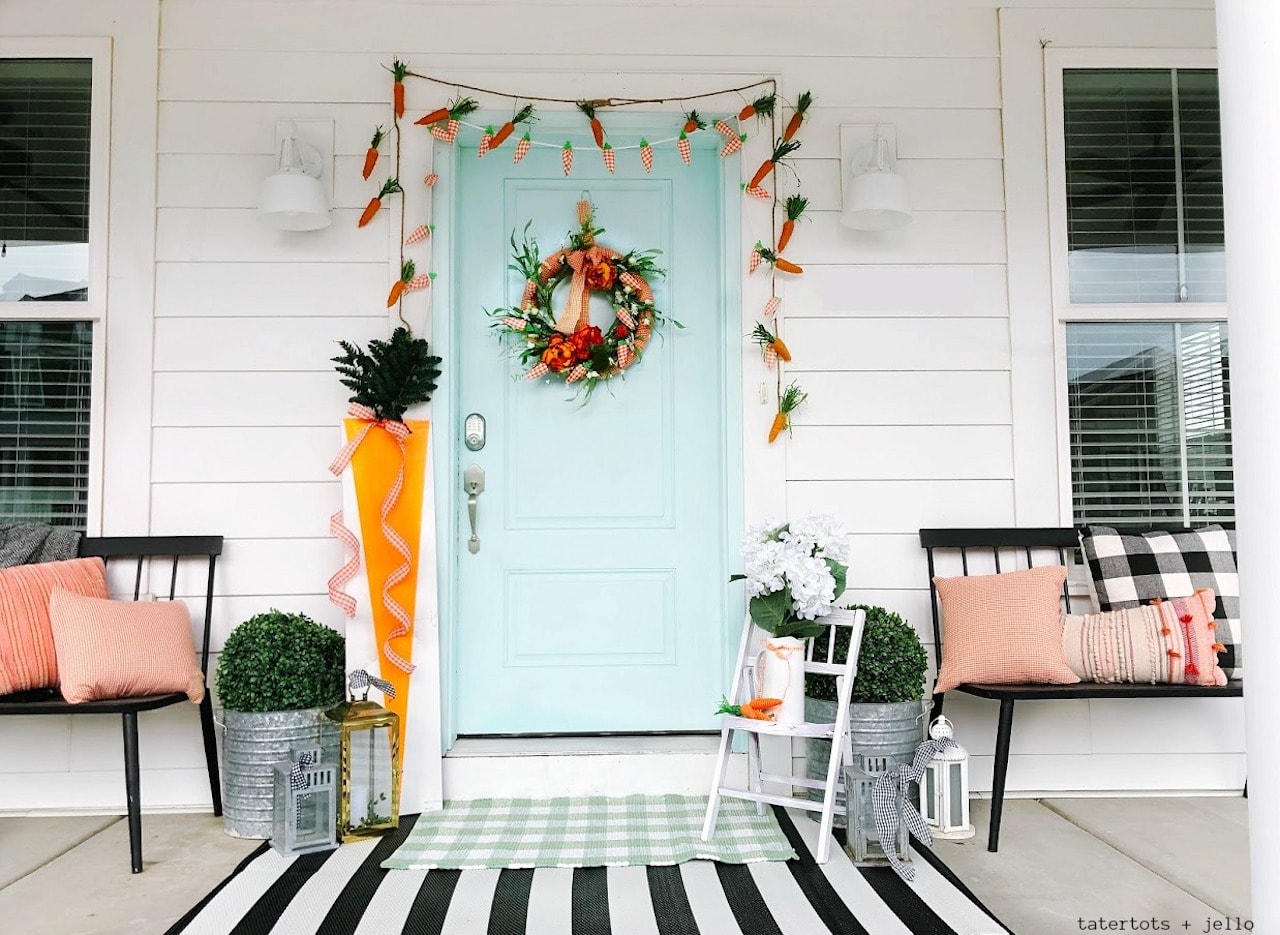 20+ Charming Easter Front Porch Decor Ideas – With Products You’ll Love