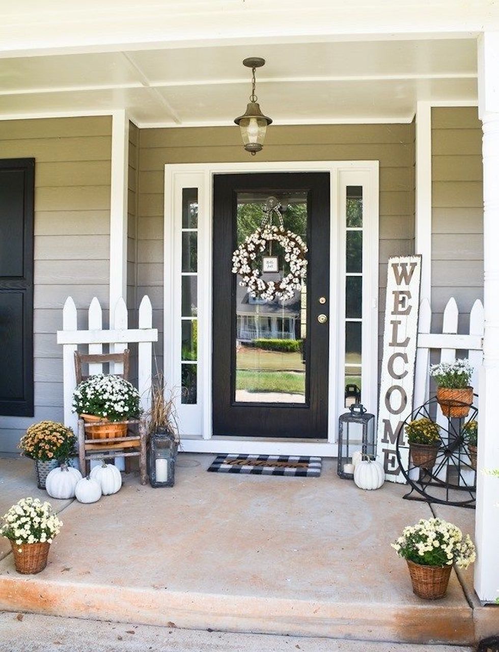 easter front porch decor ideas picket fence