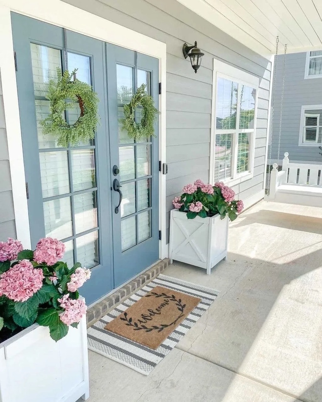 easter front porch decor ideas simple display