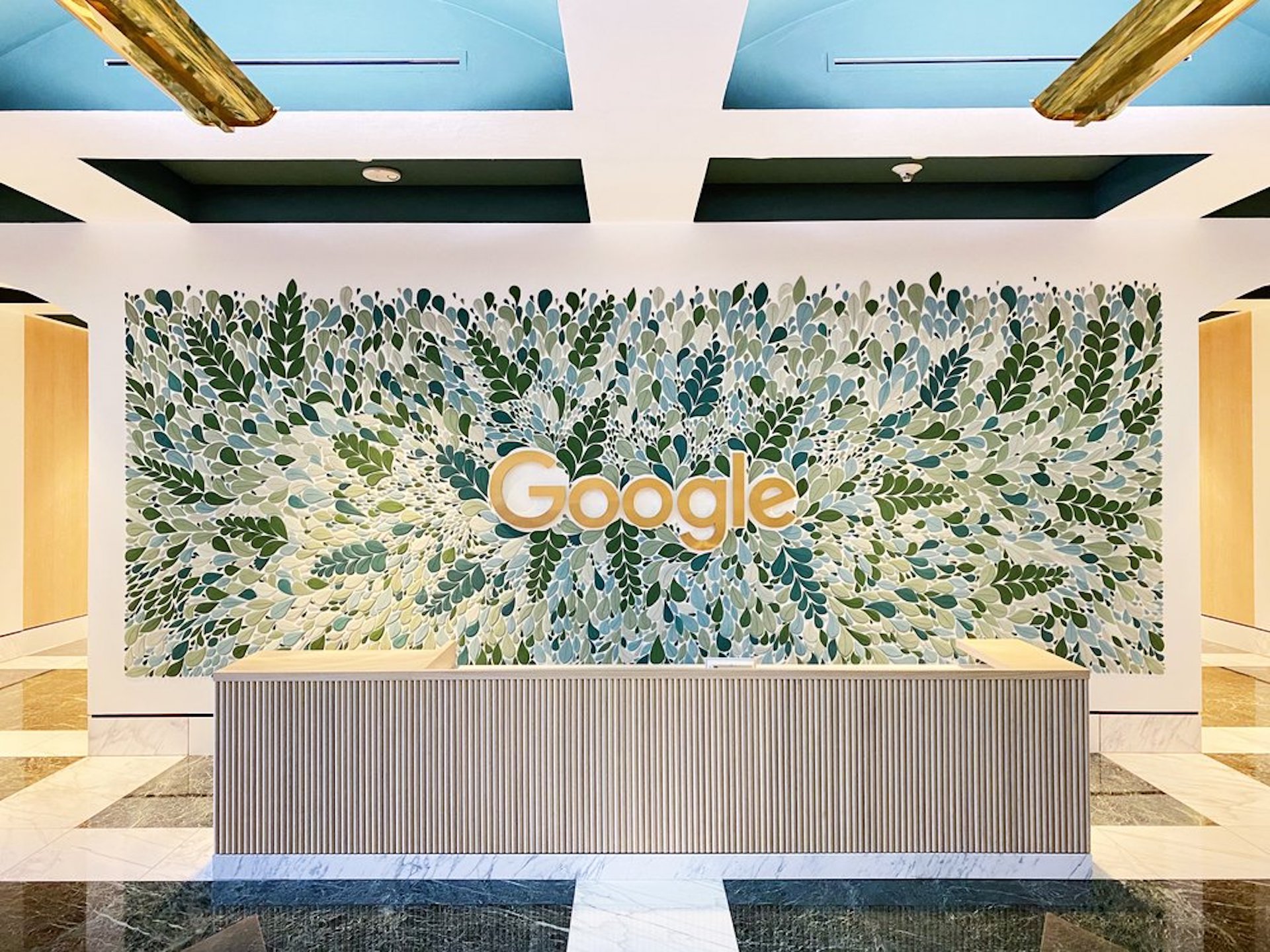 Google Offices Decor Design Anastasia Tumanova Lobby 01