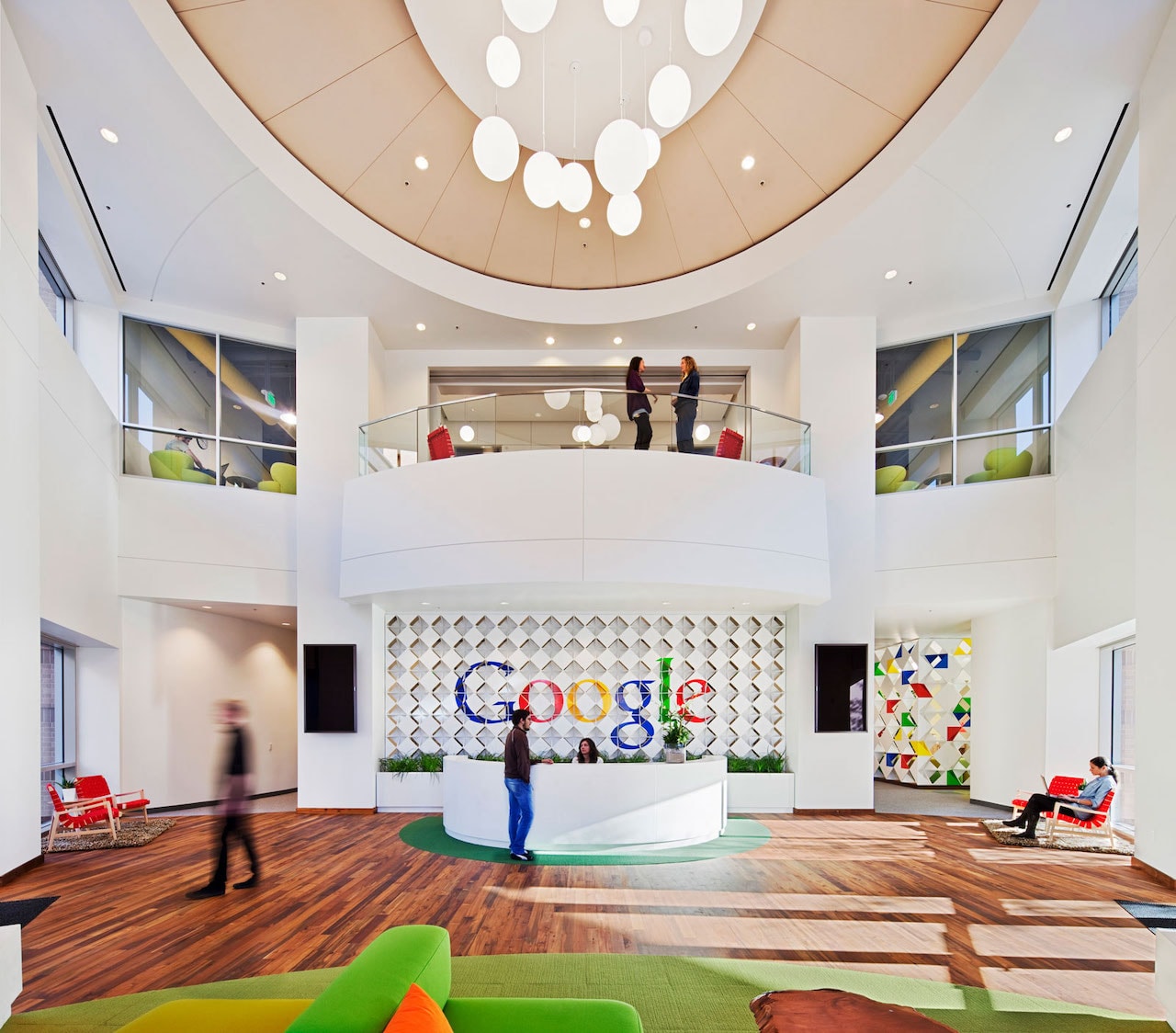 Google Offices Decor Design Entry Lobby California