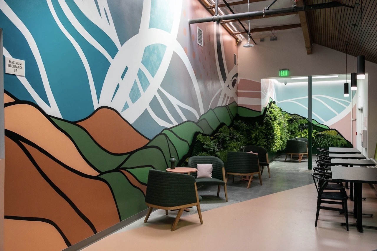 Google Offices Decor Design Living Mural CA