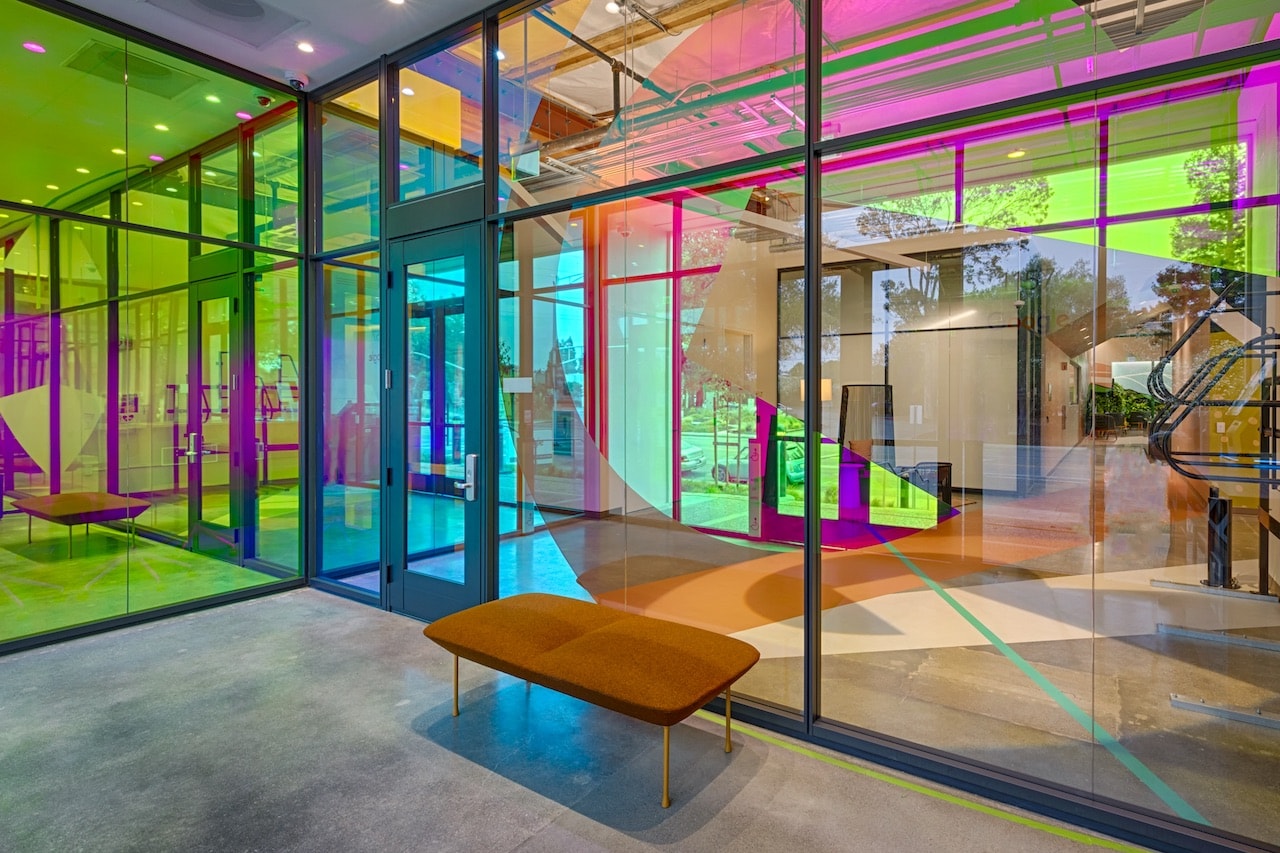 Google Offices Decor Design Rainbow Windows CA