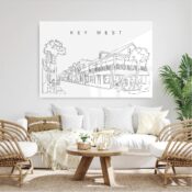 Key West Metal Print - Living Room - Light