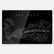 Key West Metal Print Wall Art - Main - Dark