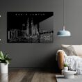 Kuala Lumpur skyline Metal Print - Living Room - Dark