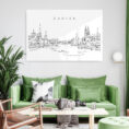 Zurich Skyline Metal Print - Living Room - Light
