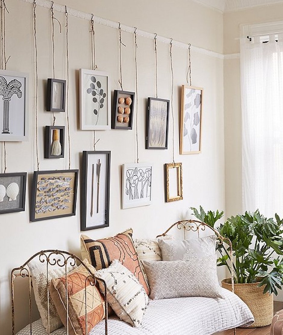 innovative ways to display wall art picture rail molding