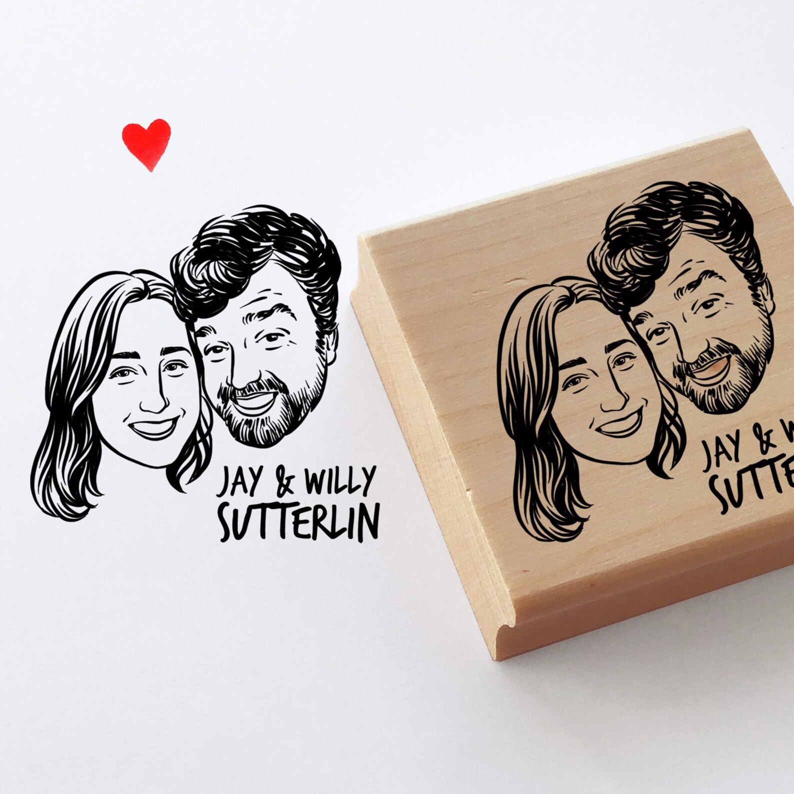 wedding gifts for art lovers personalized stamps couple