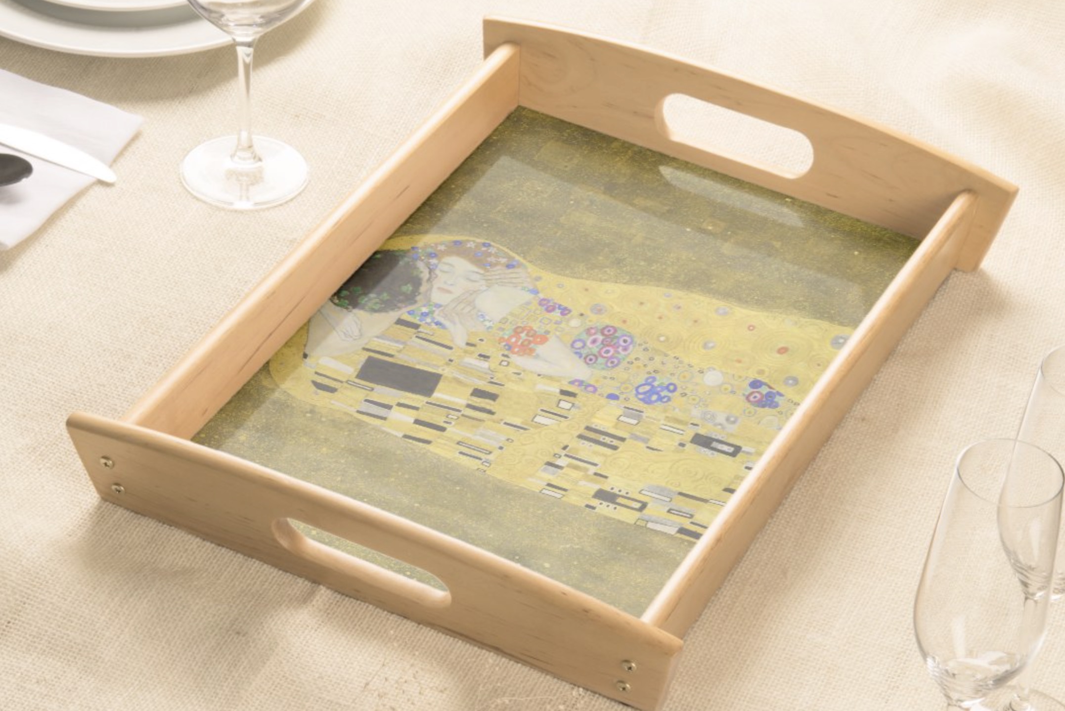 wedding gifts for art lovers the kiss serving tray