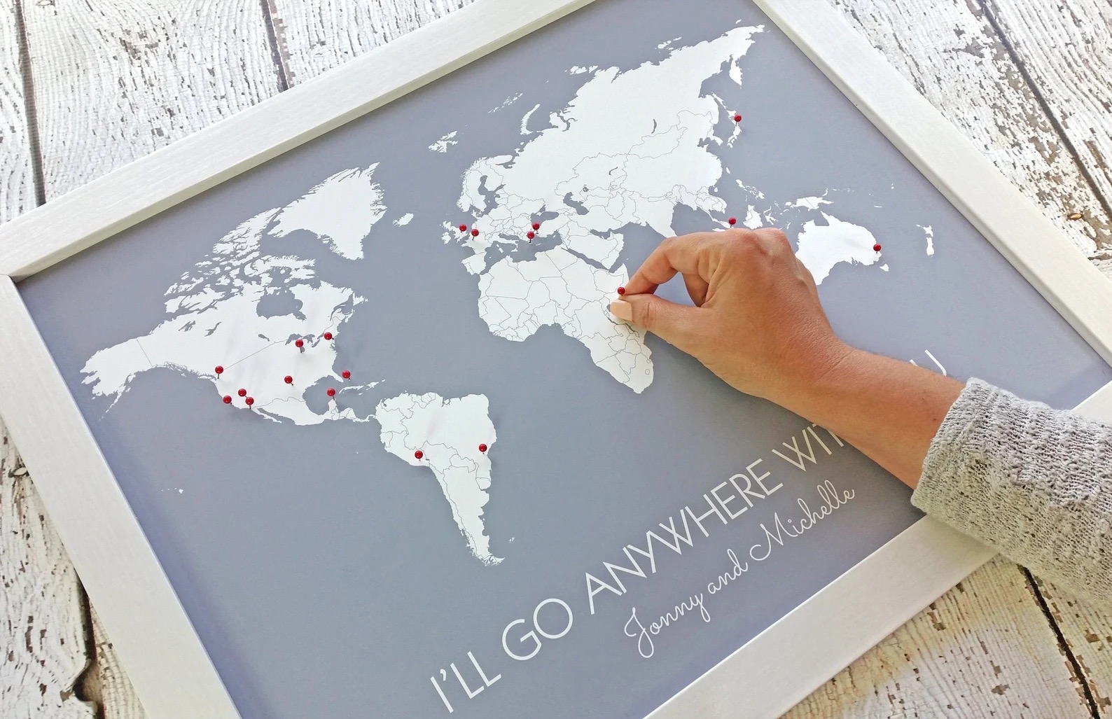 wedding gifts for art lovers travel map destinations