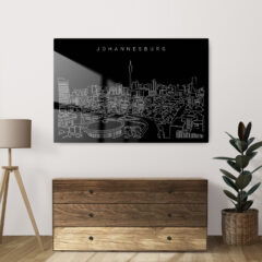 Johannesburg skyline Metal Print - Lower Shelf - Light