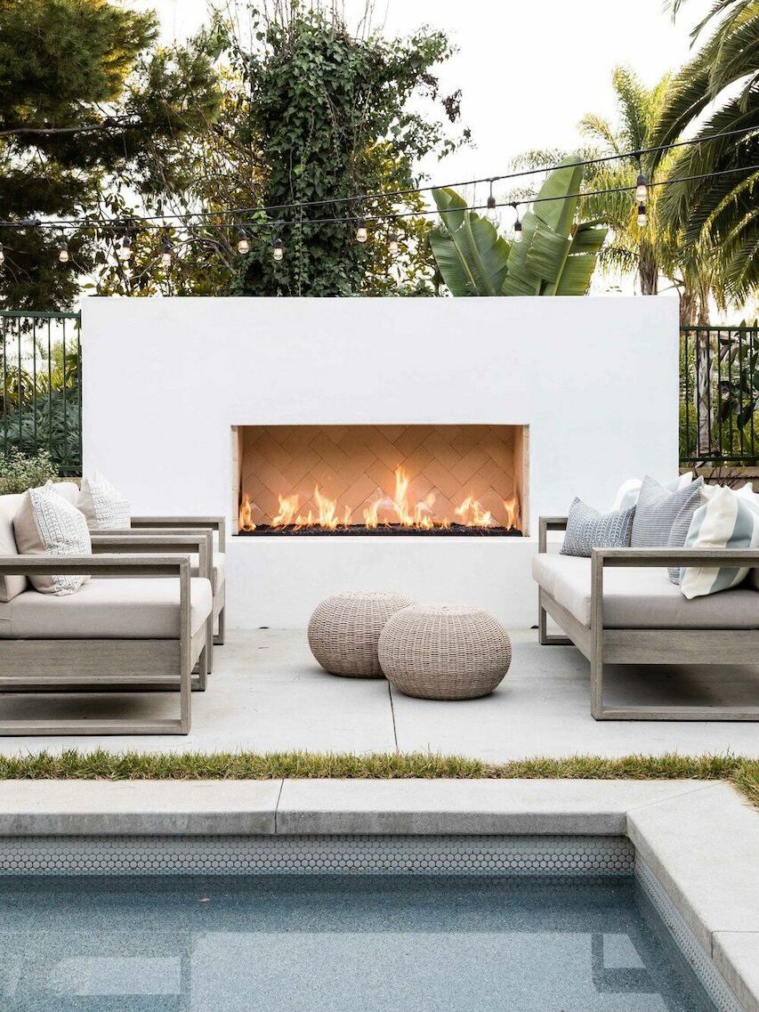 home outdoor oasis ideas backyard fireplace edited