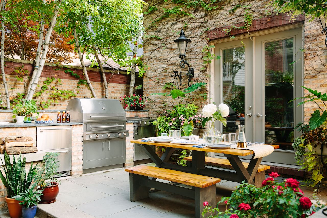 home outdoor oasis ideas backyard grill