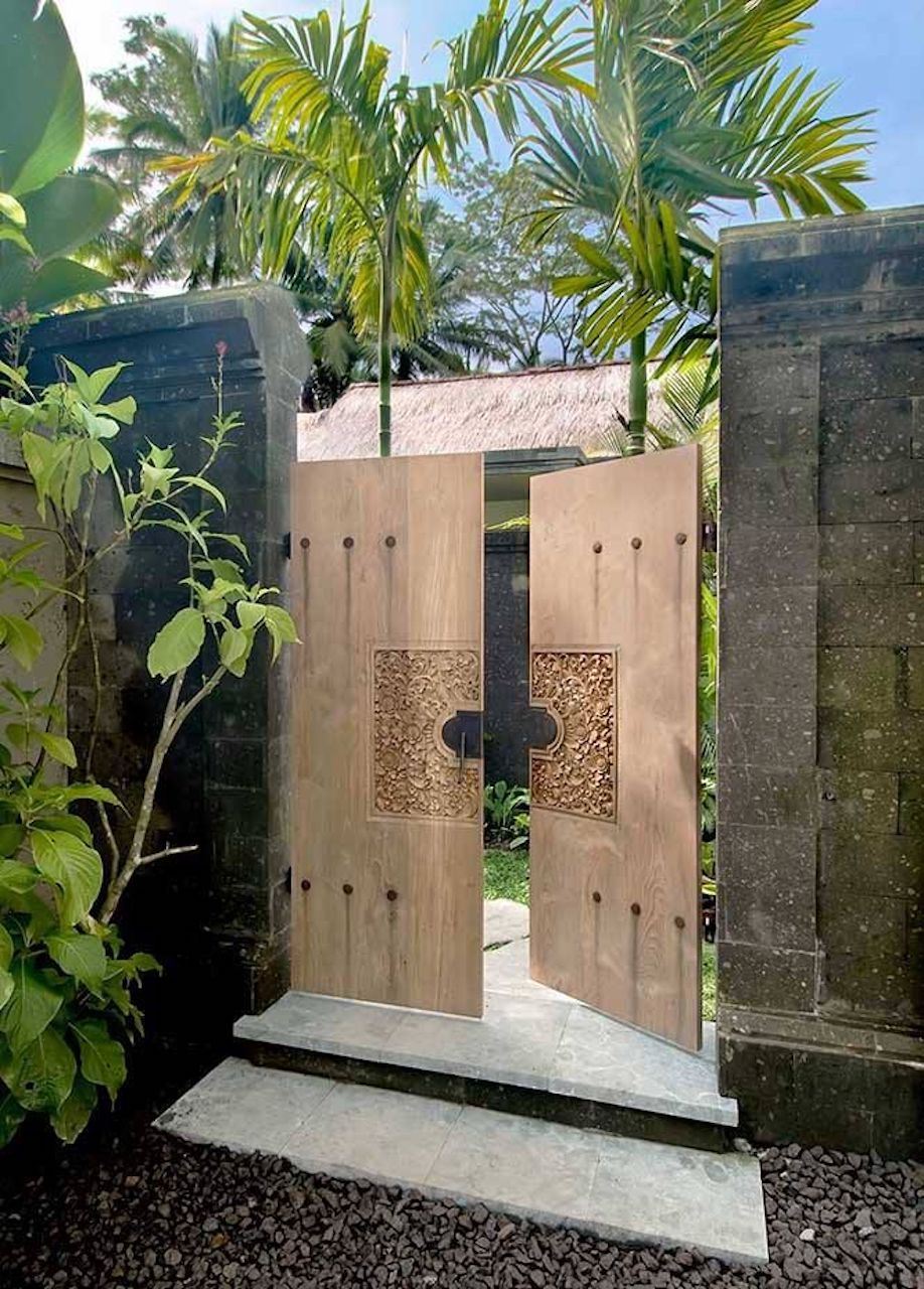 Modern Balinese Style Interior Design Bali Home Decor Elaborate Wood Door