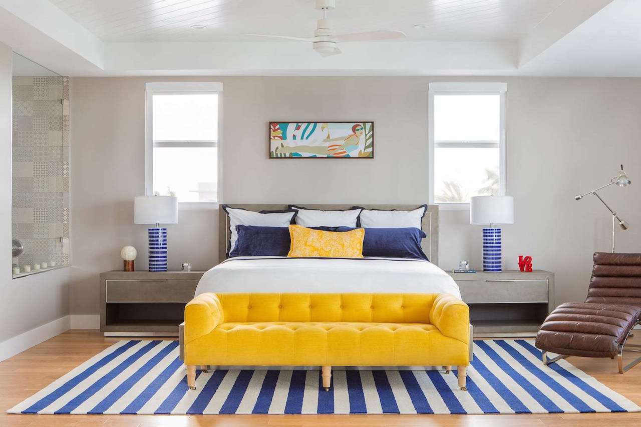 unexpected color combinations interior design home blue yellow bedroom