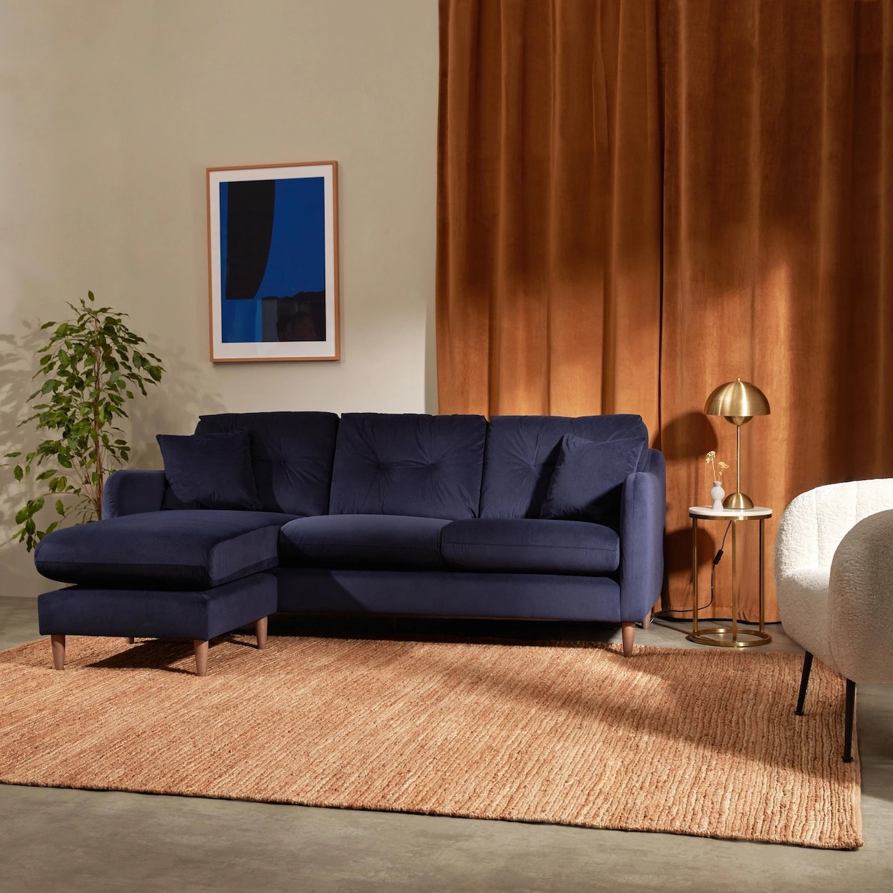unexpected color combinations interior design home orange blue living room