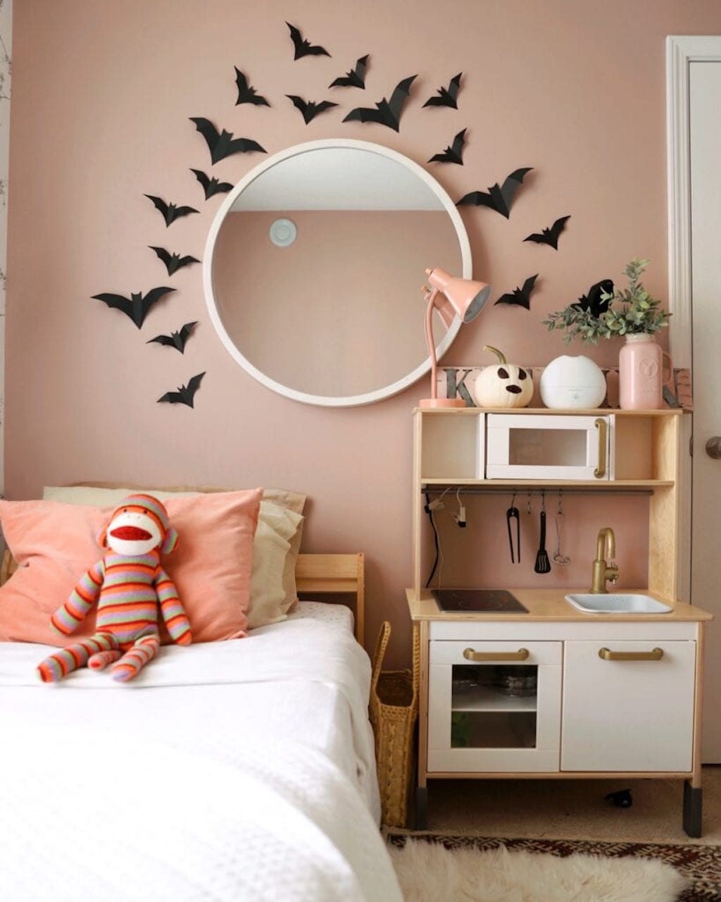 fall bedroom decor ideas for kids halloween bats