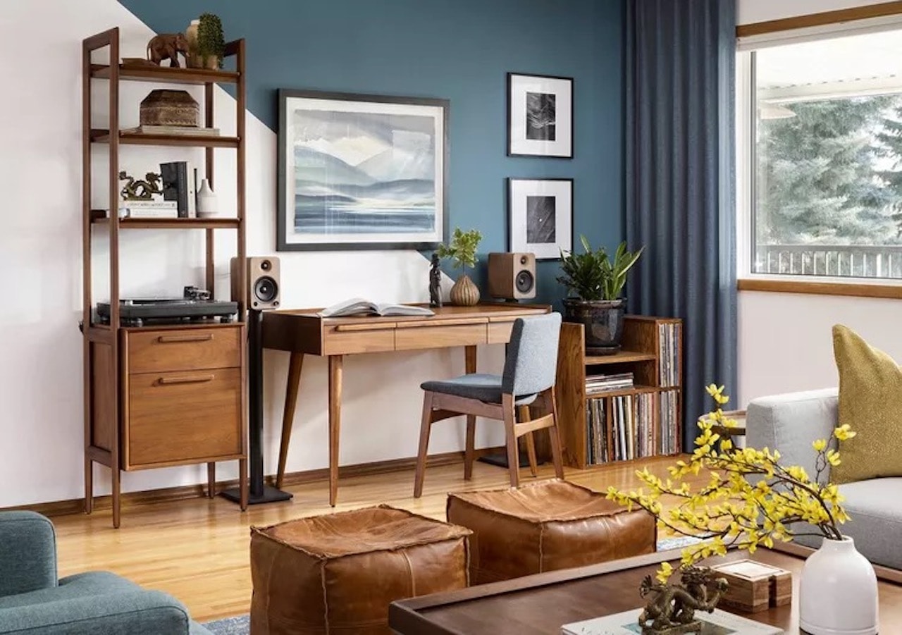 home interior design trends 2024 multipurpose office living room