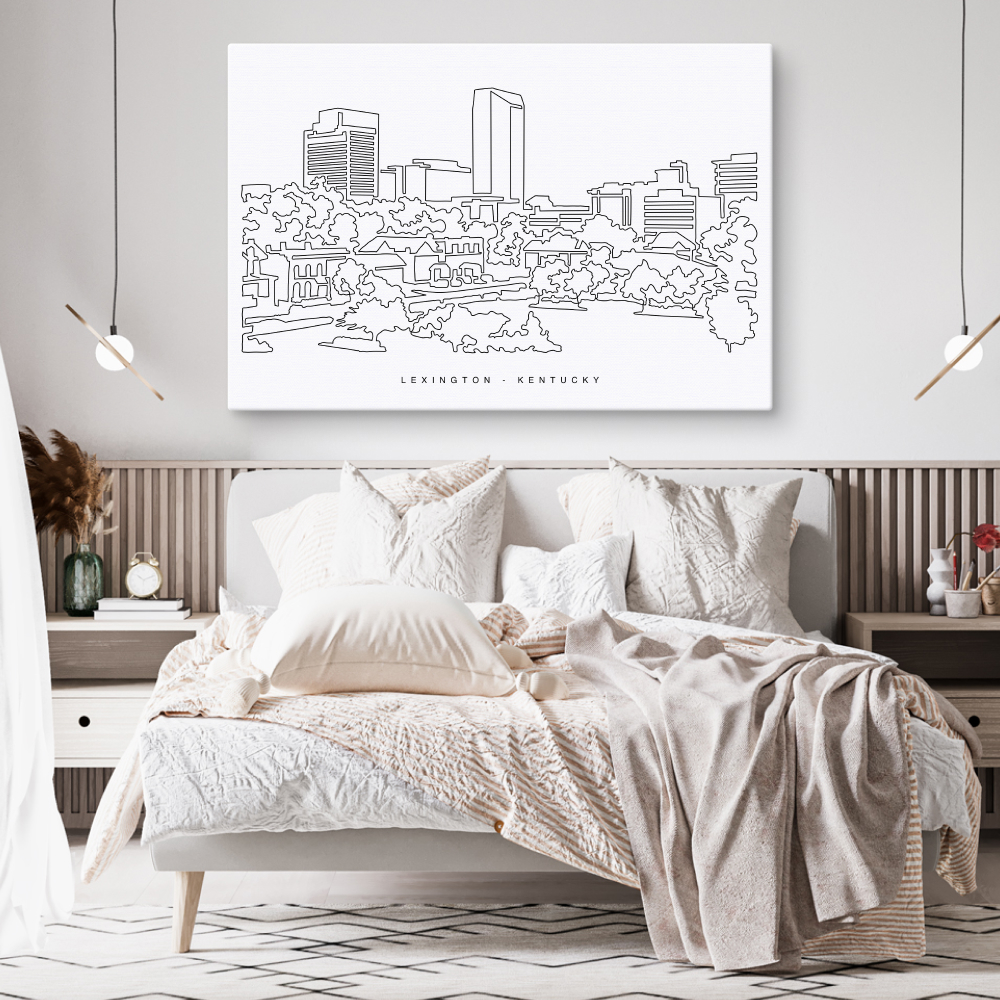 Lexington KY Canvas Art Print - Bed Room