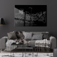 Lexington Skyline Metal Print - Living Room - Dark