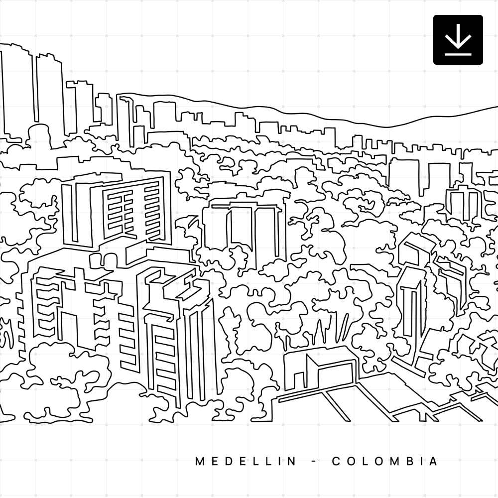 Medellin Colombia SVG - Download