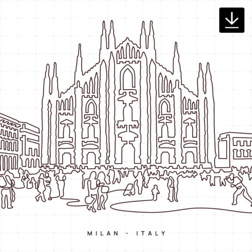 Milan Cathedral SVG - Download