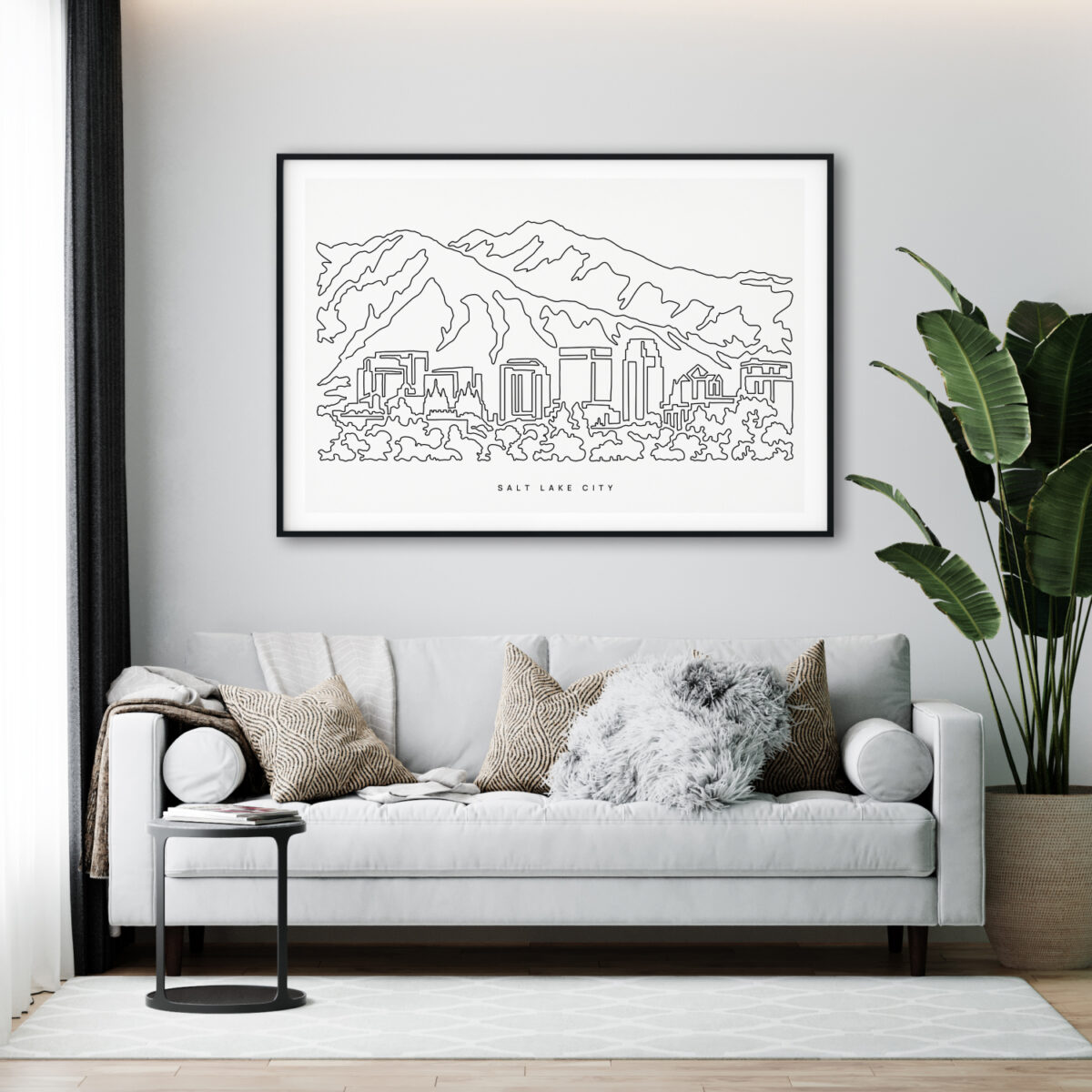 Salt Lake City Art Print for Living Room