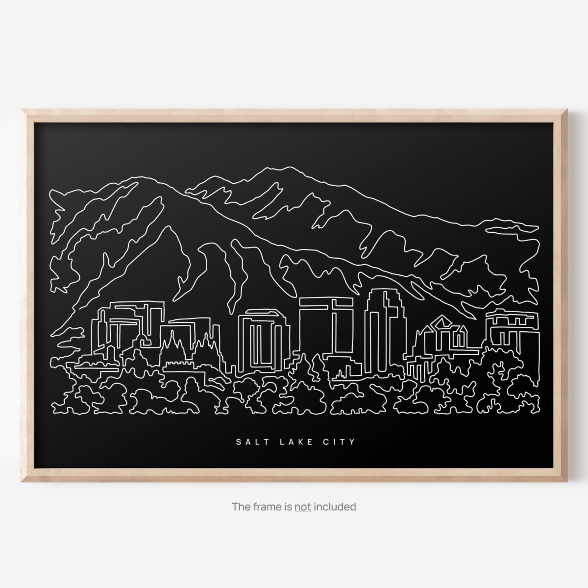 Salt Lake City Poster - Main - Dark