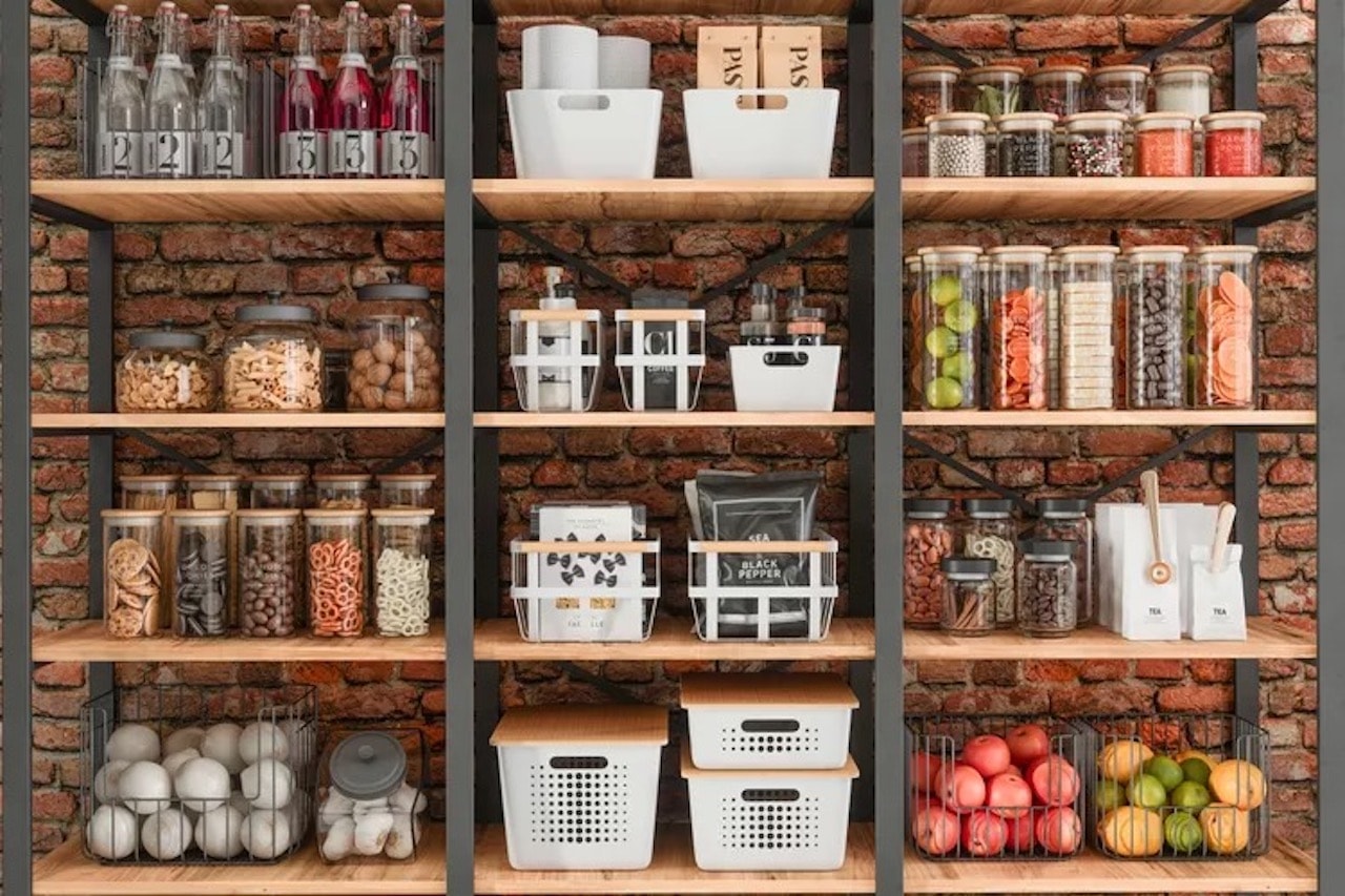 stylish kitchen pantry ideas to maximize space food storage labels