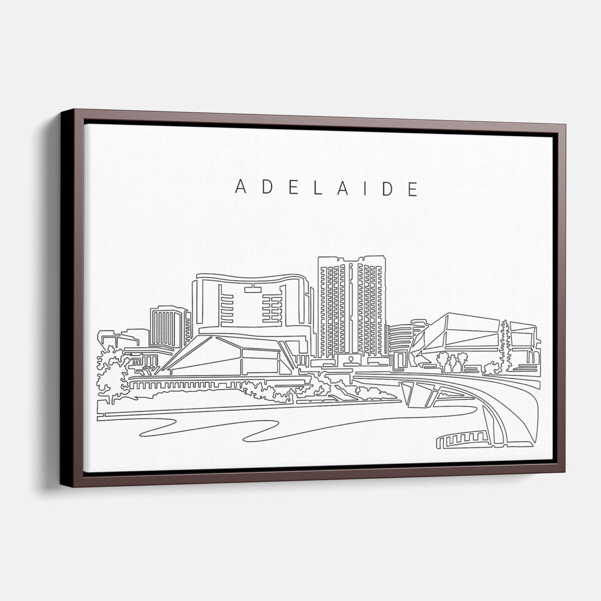 Framed Adelaide Canvas Print - Main - Light