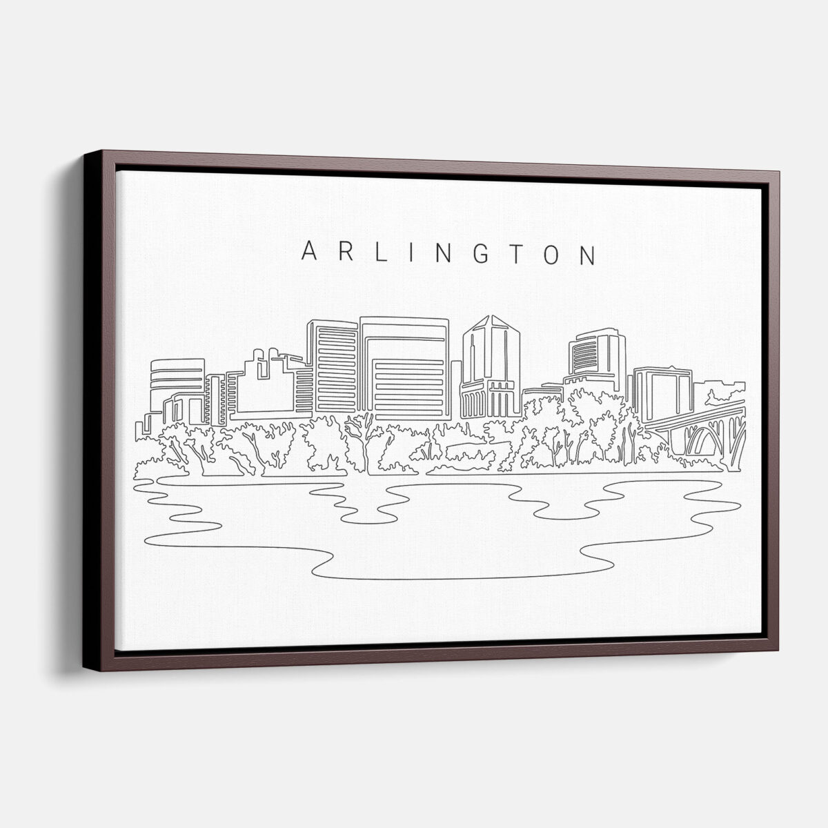 Framed Arlington Canvas Print - Main - Light