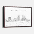 Framed Atlantic City Canvas Print - Main - Light