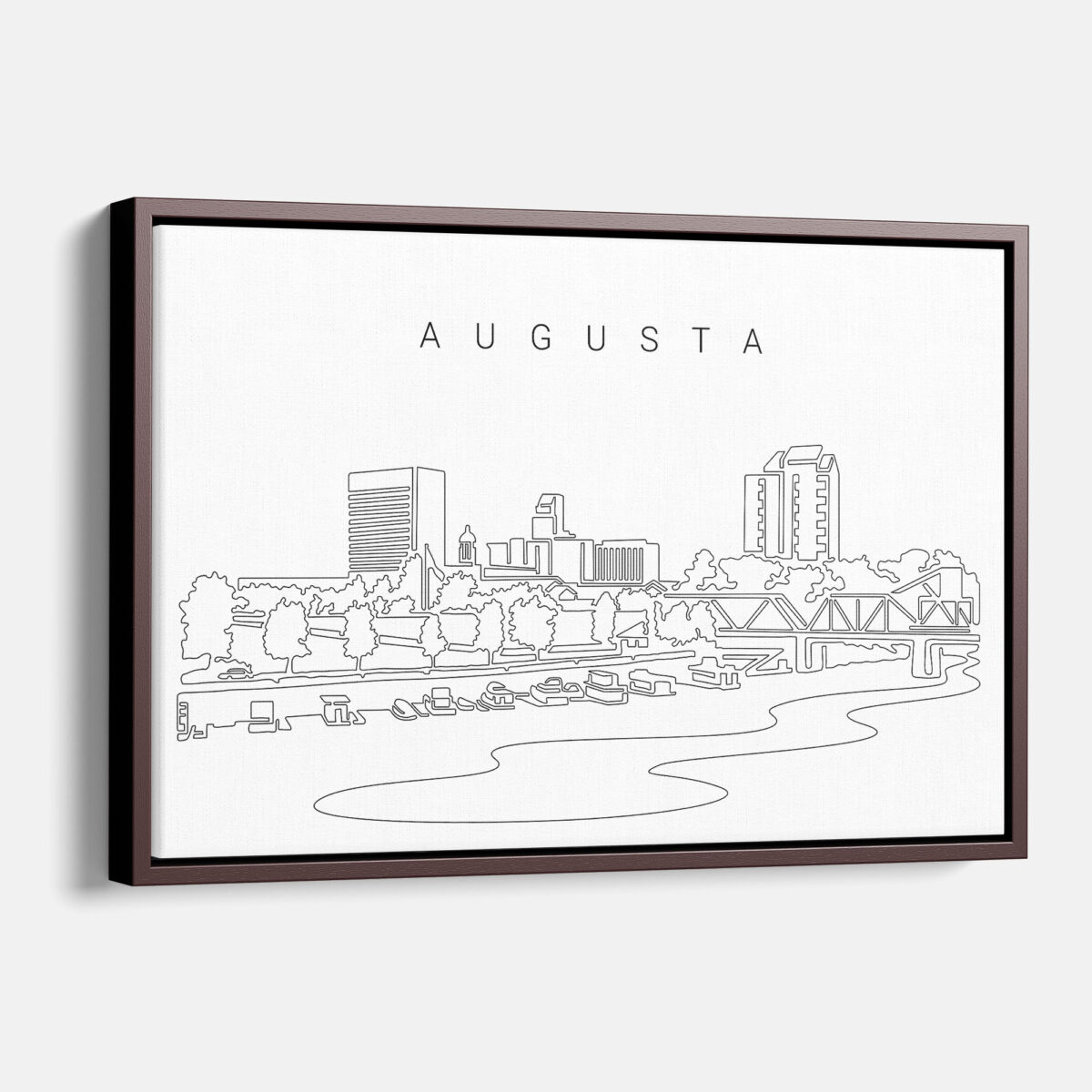 Framed Augusta Canvas Print - Main - Light
