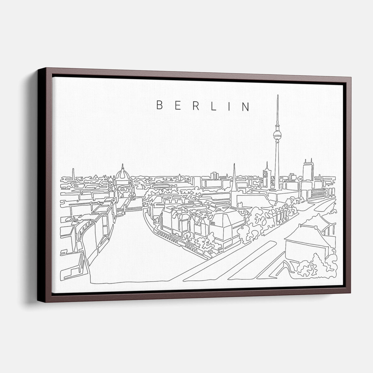 Berlin Skyline Canvas Wall Art