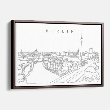 Framed Berlin Canvas Print - Main - Light
