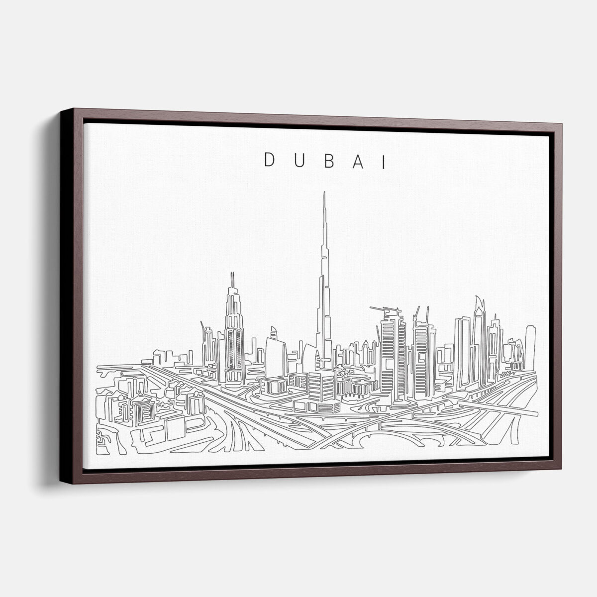 Dubai Skyline Canvas Wall Art