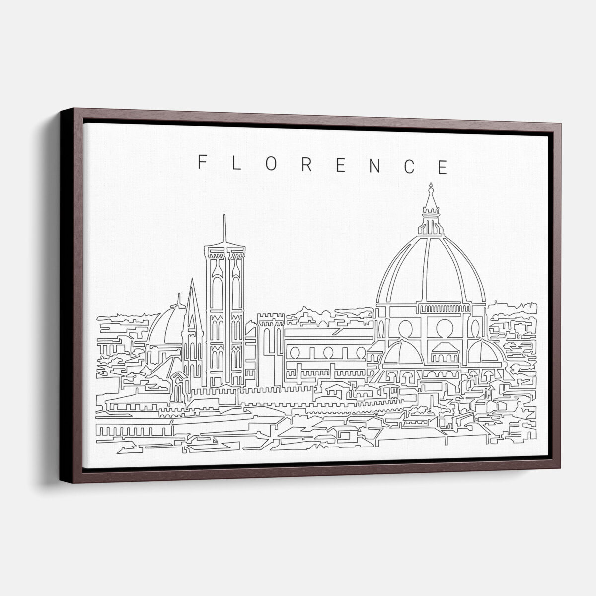 Framed Florence Canvas Print - Main - Light
