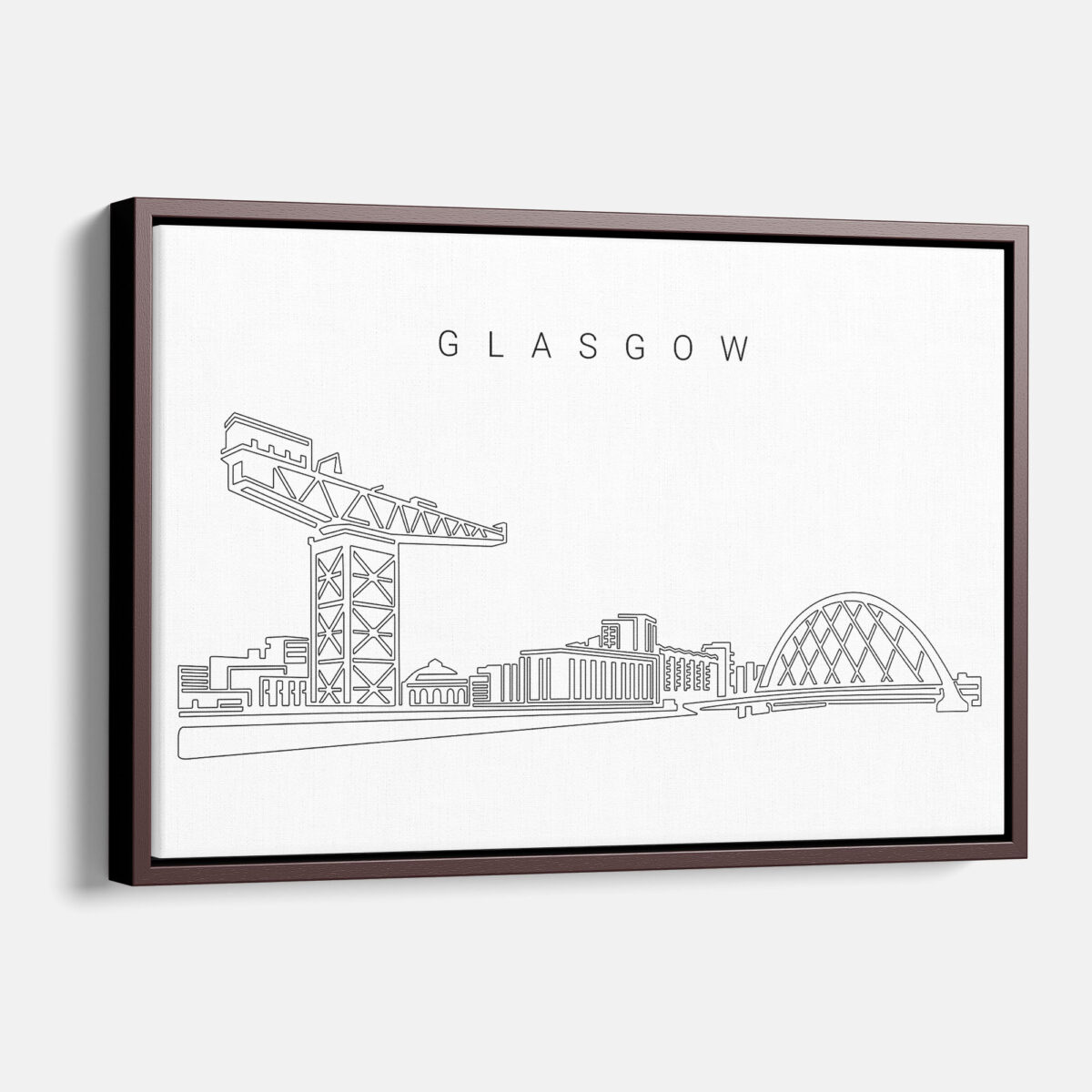 Glasgow Skyline Canvas Wall Art