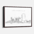 Framed Jacksonville Canvas Print - Main - Light