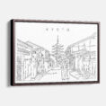 Framed Kyoto Canvas Print - Main - Light