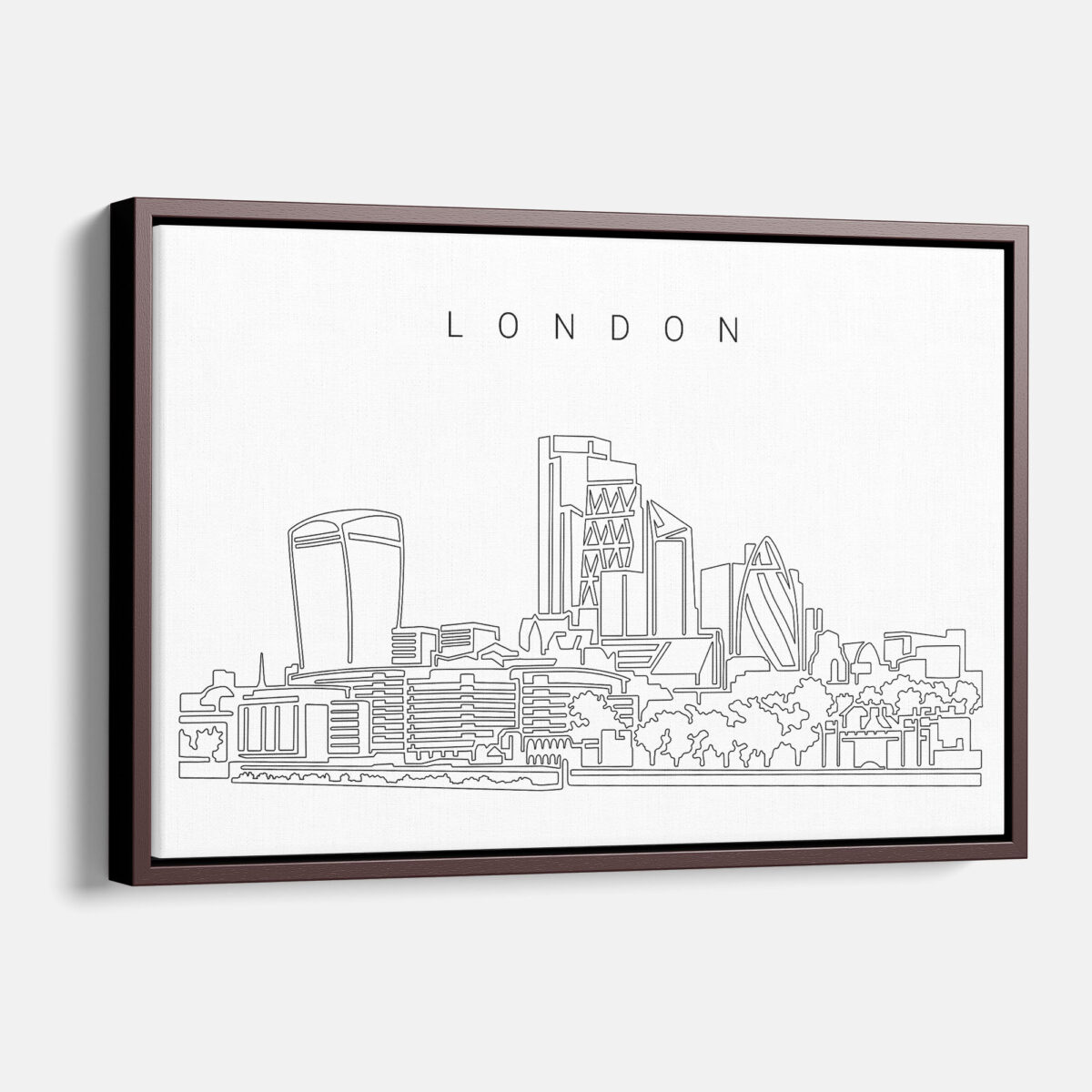 London Business Skyline Canvas Art Print