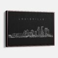 Framed Louisville Canvas Print - Main - Dark