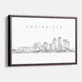 Framed Louisville Canvas Print - Main - Light